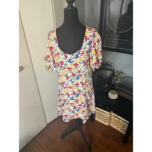 RIXO Floral Button-Front Dress Gorgeous 90s-Inspired Print Based on Measurements